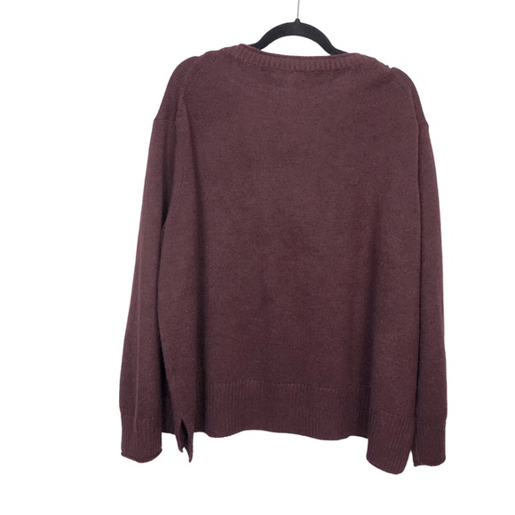 Banana Republic Men’s Burgundy Long Sleeves Knit Pullover Sweater Size XX-Large - Picture 3 of 6